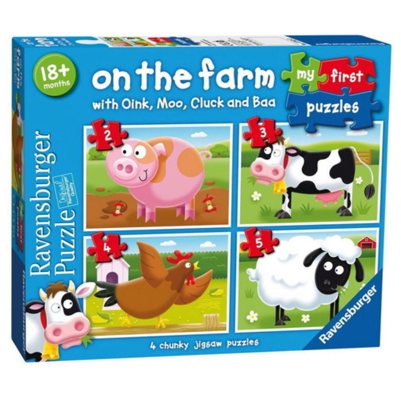 PUZZLE MY FIRST 2-3-4-5PCE ON THE FARM