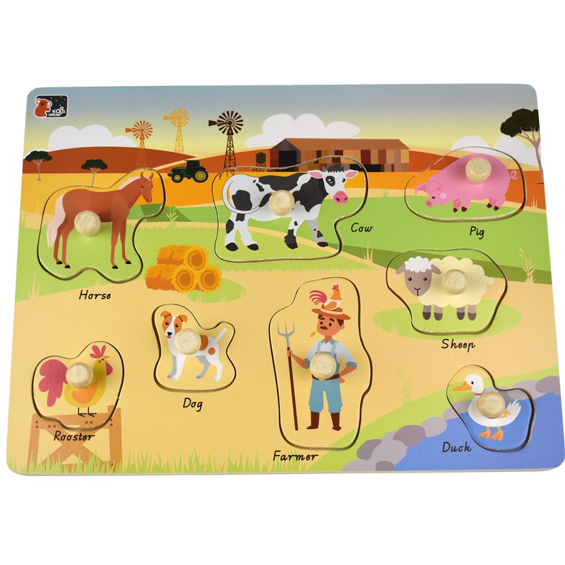 PUZZLE PEG 2 IN 1 AUSTRALIAN FARM