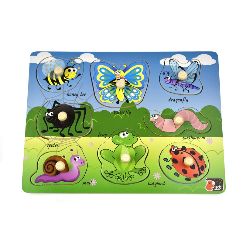 PUZZLE PEG 2 IN 1 MINIBEASTSINSECTS