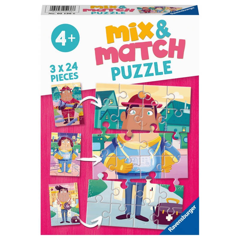 Puzzle 3X24Pc Job Swap Mix & Match