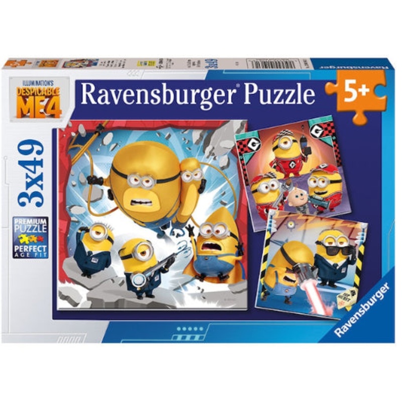 PUZZLE 3X49PC DESPICABLE ME4