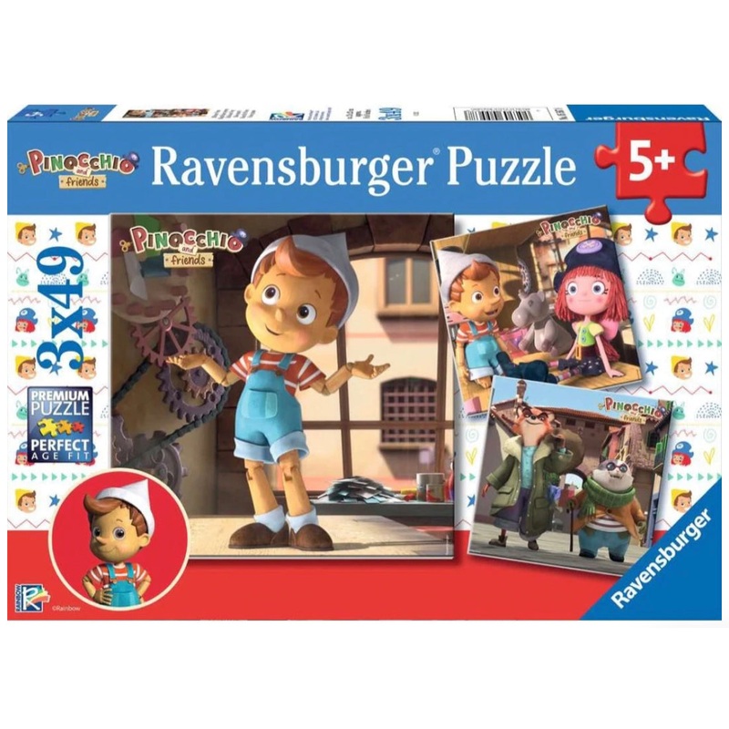 Puzzle 3X49Pc Pinocchio