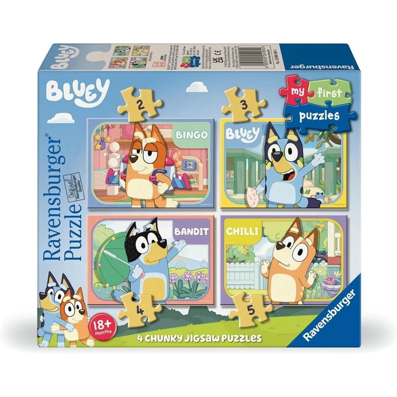 PUZZLE 4 IN 1 BLUEY MY FIRST PUZZLES