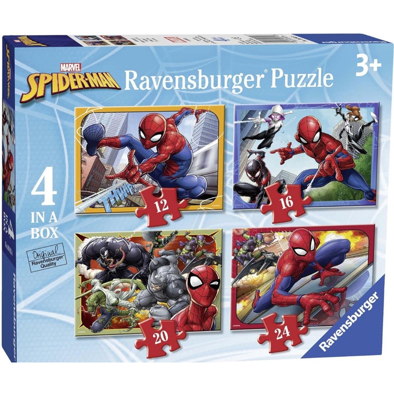 PUZZLE 4 IN 1 SPIDERMAN