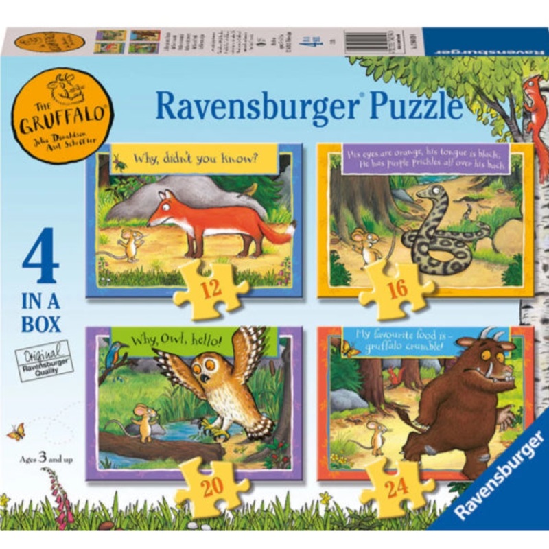 PUZZLE 4 IN 1 THE GRUFFALO