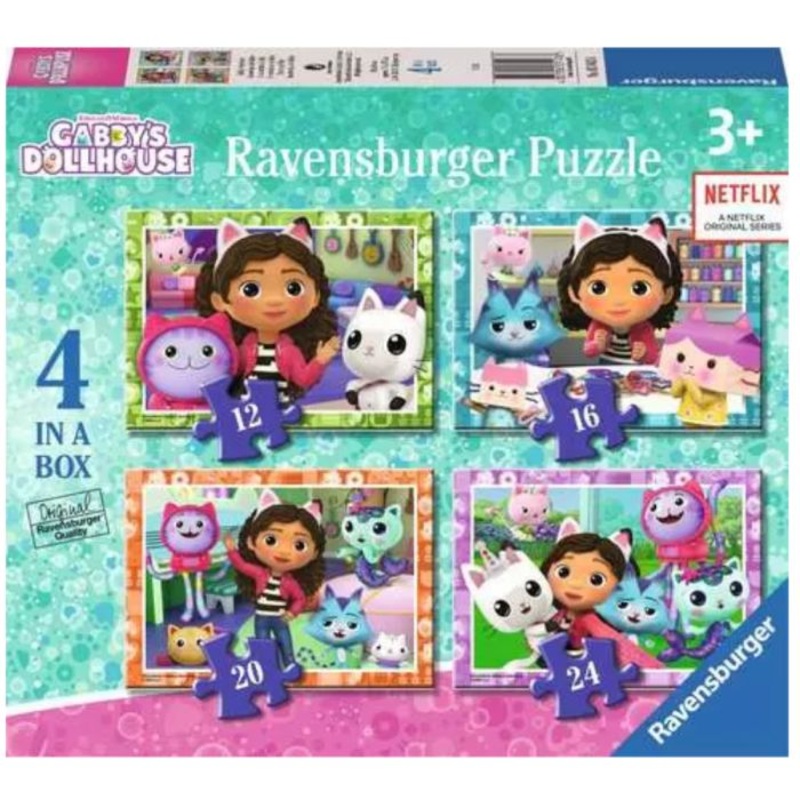 PUZZLE 4 IN A BOX GABBYS DOLLHOUSE