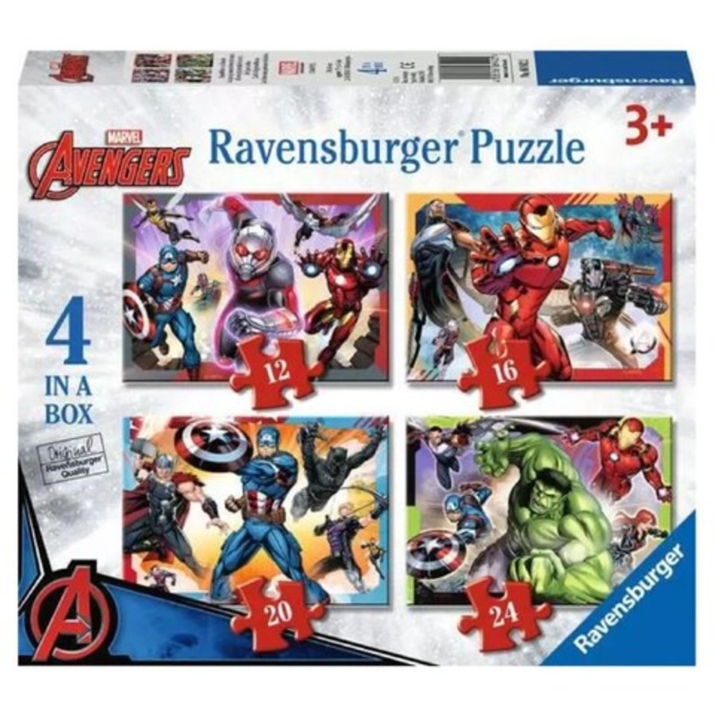 PUZZLE 4 IN A BOX MARVEL AVENGERS