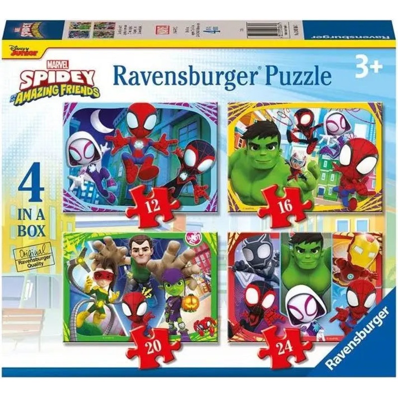 PUZZLE 4 IN A BOX SPIDEY & FRIENDS