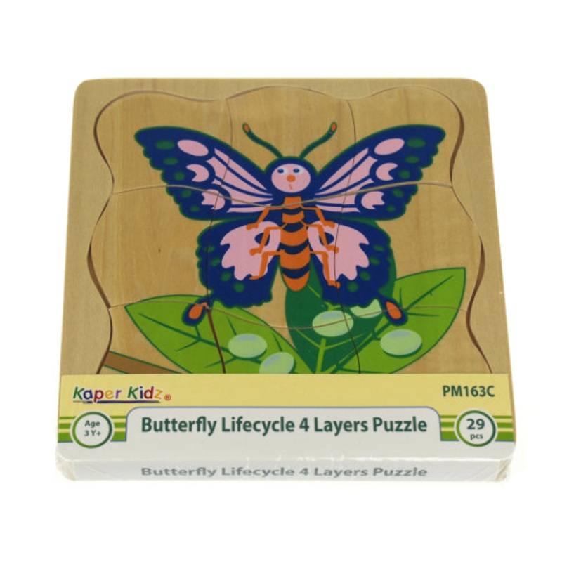 PUZZLE 4 LAYERS BUTTERFLY LIFECYCLE