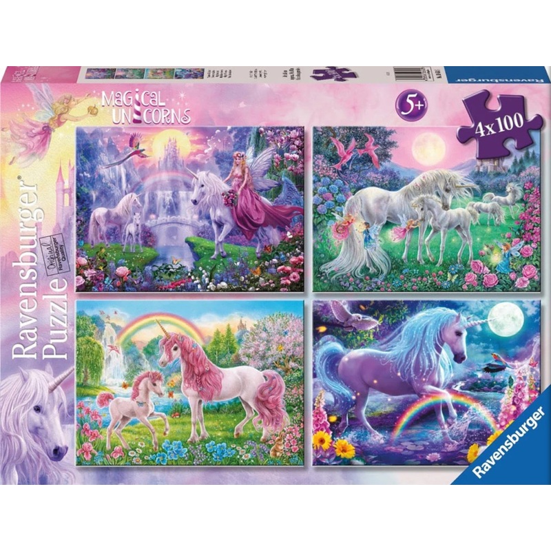 PUZZLE 4X100PC GIRLS BUMPER PACK
