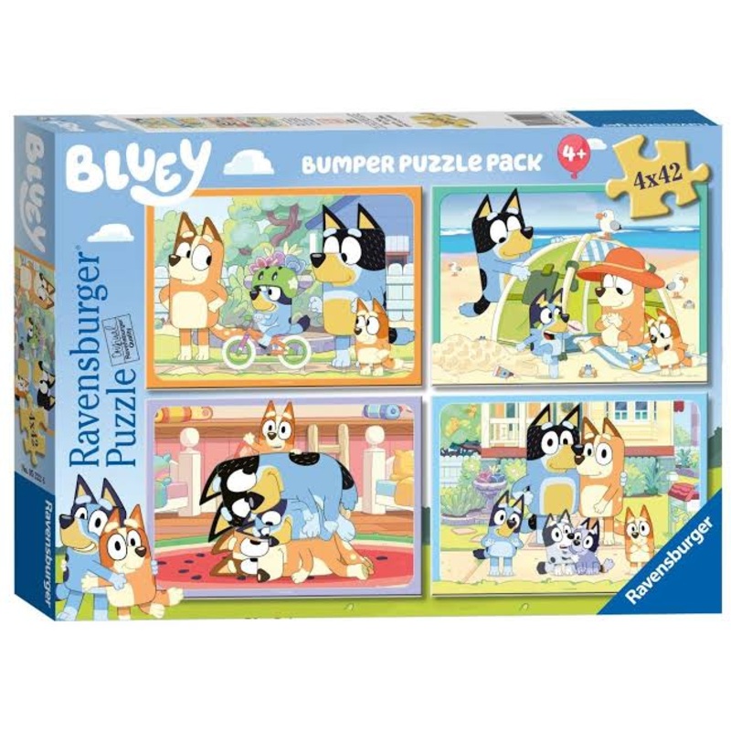 PUZZLE 4X42PC BLUEY GOTTA BE DONE