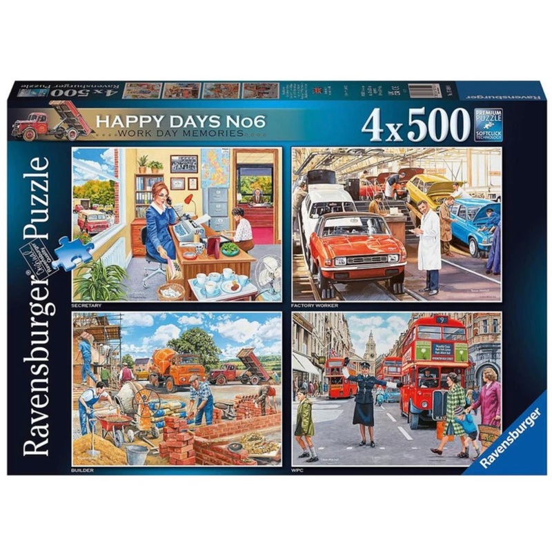PUZZLE 4X500PC TREVOR MITCHULL HAPPY DAY