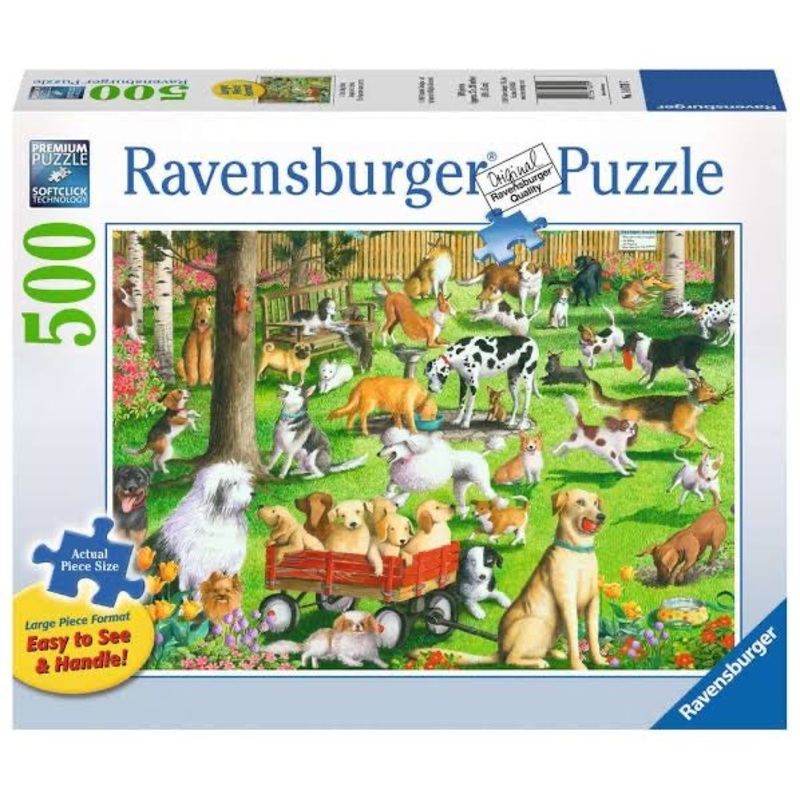 PUZZLE 500PC AT THE DOG PARK
