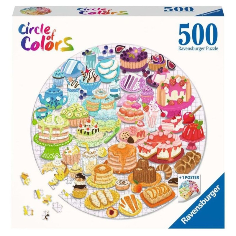 PUZZLE 500PC CIRCLE OF COLOR DESSERTS NE