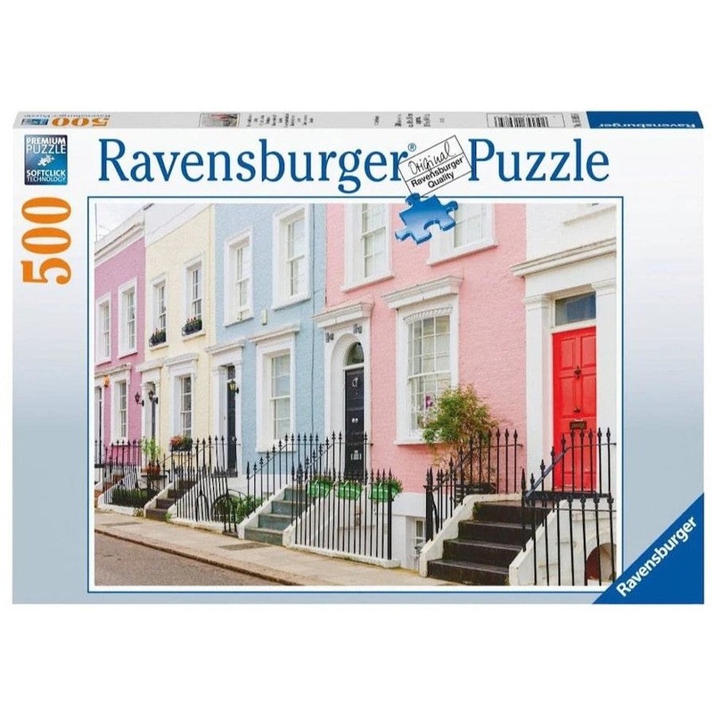 PUZZLE 500PC COLORFUL LONDON TOWNHOUSES