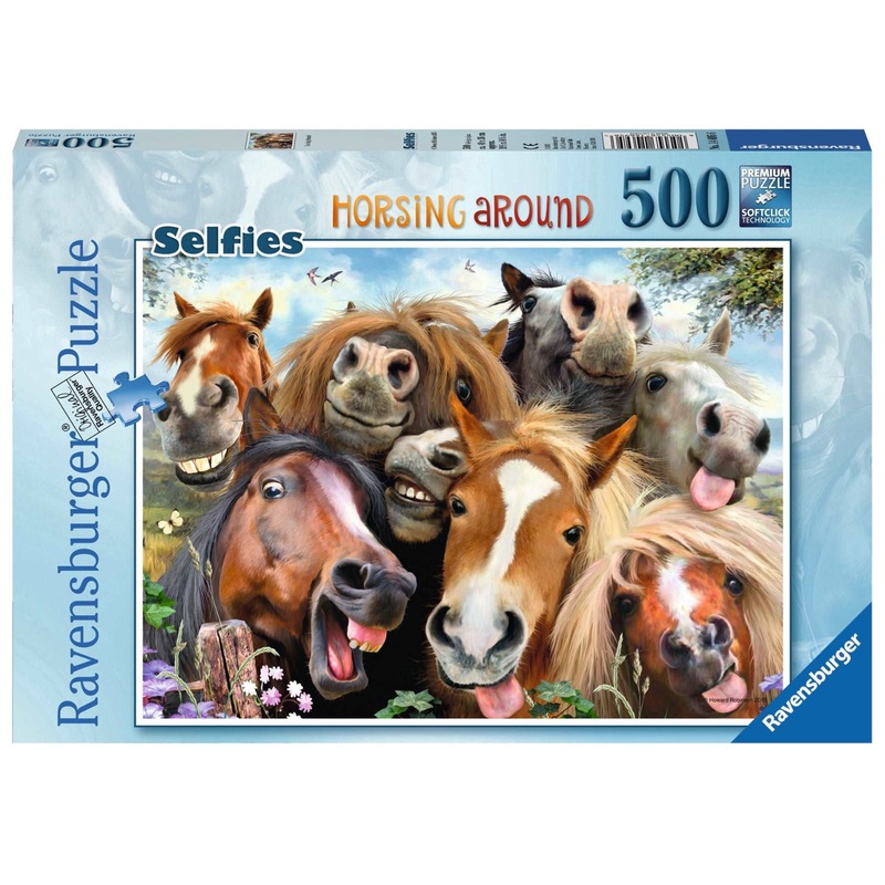 PUZZLE 500PC HORSING AROUND NEW