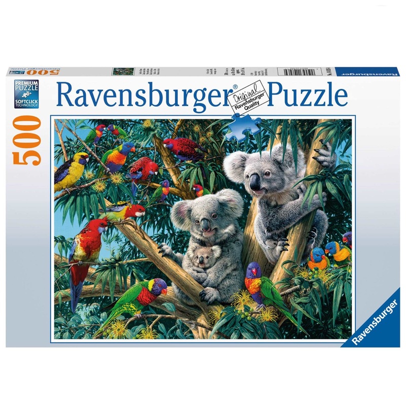 PUZZLE 500PC KOALAS IN A TREE NEW