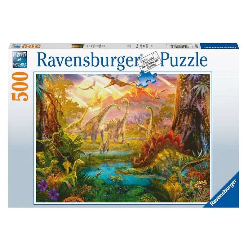PUZZLE 500PC LAND OF THE DINOSAURS NEW