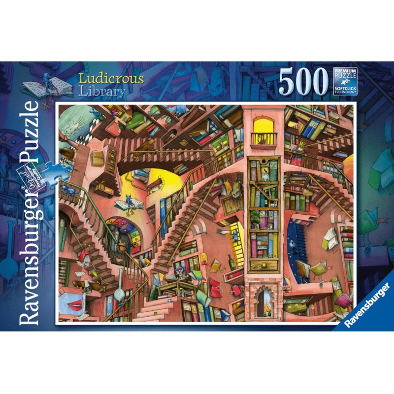 PUZZLE 500PC LUDICROUS LIBRARY NEW