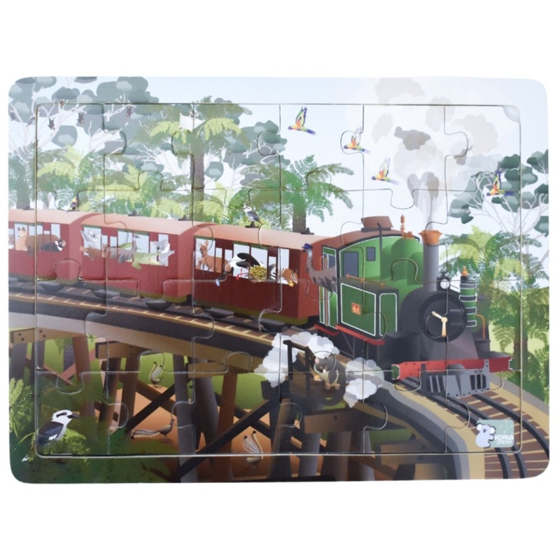 PUZZLE 24PC ALL ABOARD AUS TRAIN