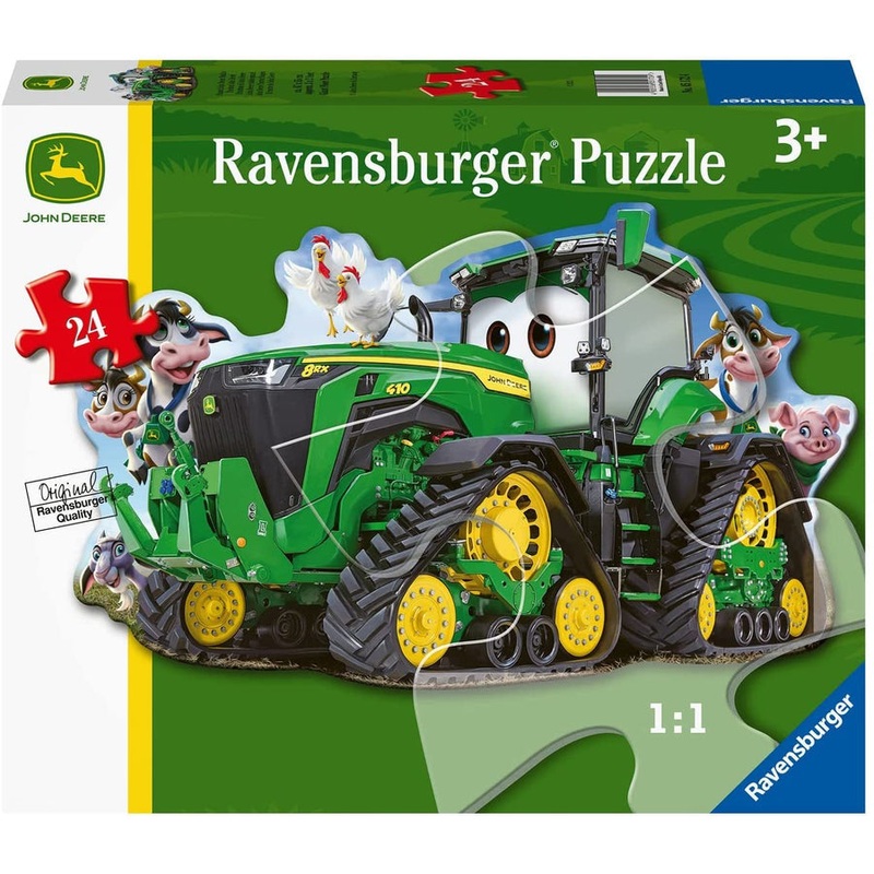 PUZZLE 24PC JOHN DEERE TRACTOR SHAPED