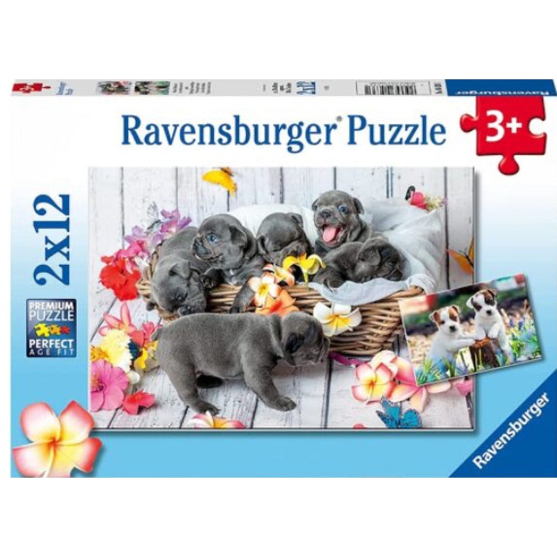 Puzzle 2X12Pc Cute Little Furballs