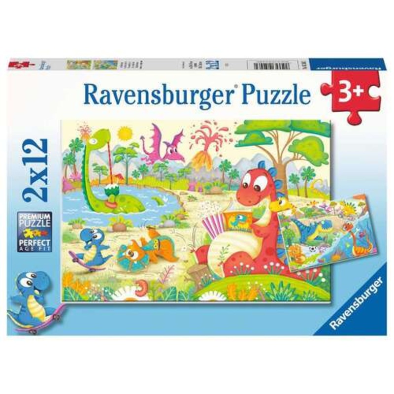 PUZZLE 2X12PC MY DINO FRIENDS