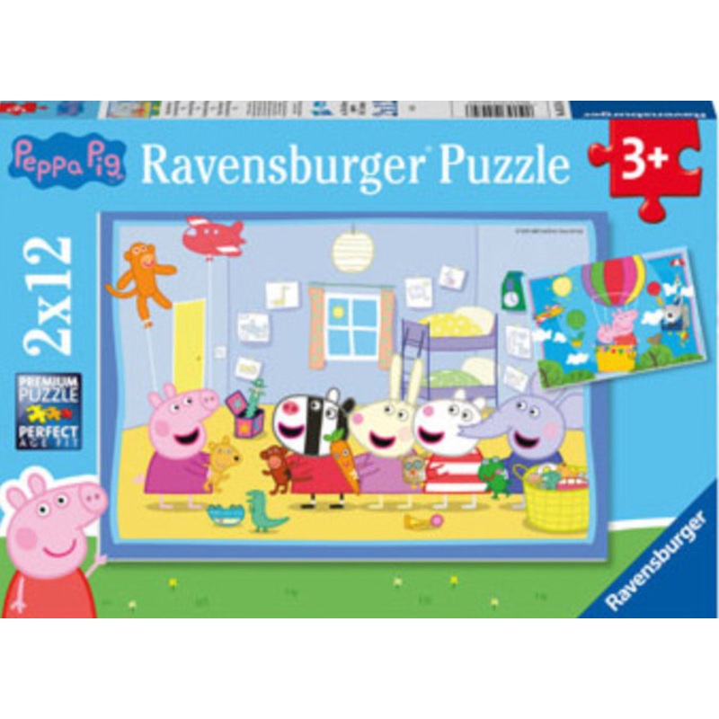 PUZZLE 2X12PC PEPPA PIG ADVENTURES