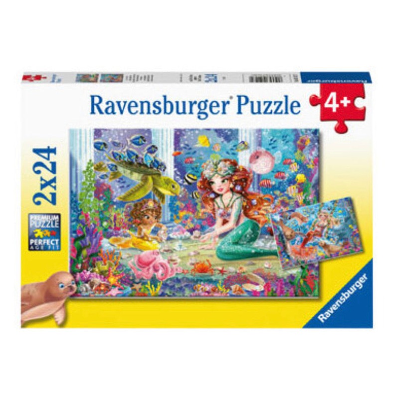 PUZZLE 2X24PC MERMAID TEA PARTY