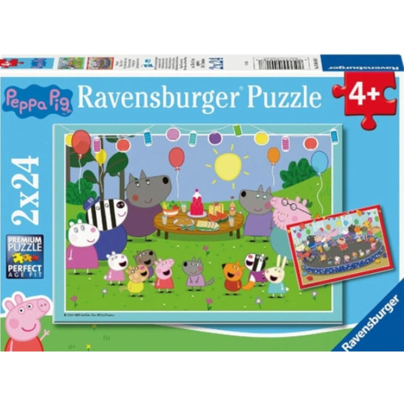 PUZZLE 2X24PC PEPPE PIG PARTY