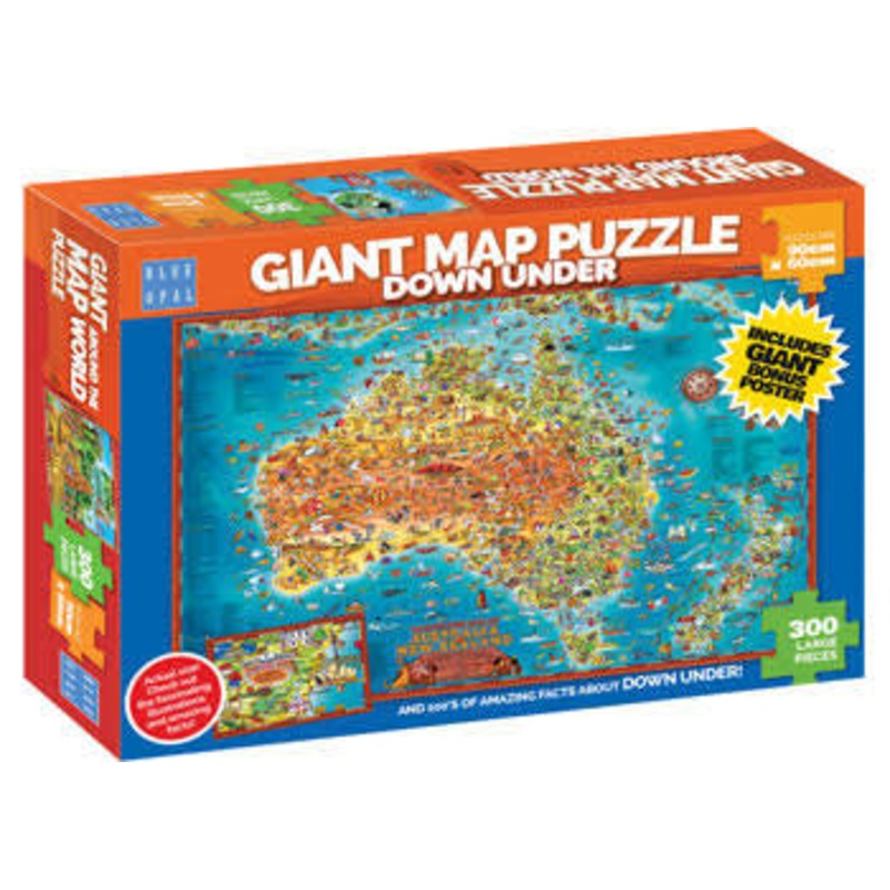 PUZZLE 300PC BOPAL DOWN UNDER GIANT MAP