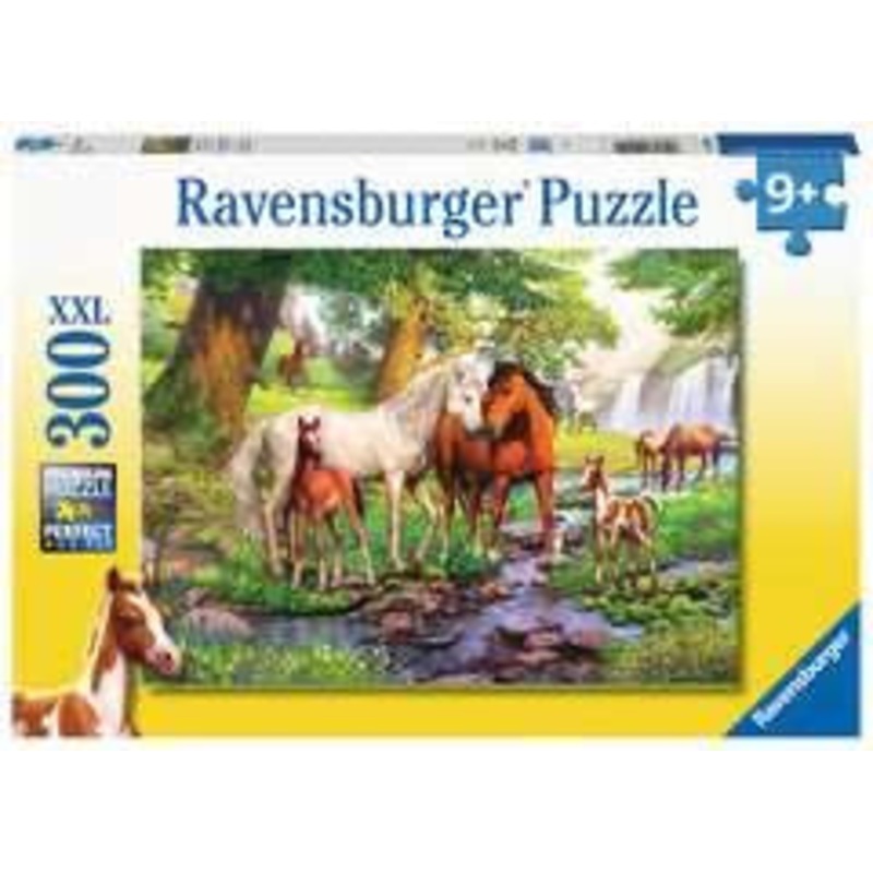 PUZZLE 300PC HORSES BY THE STREAM