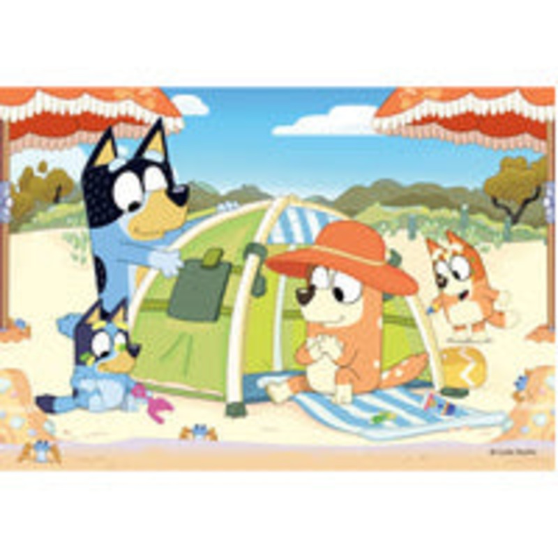 PUZZLE 35PC BLUEY CAMPING