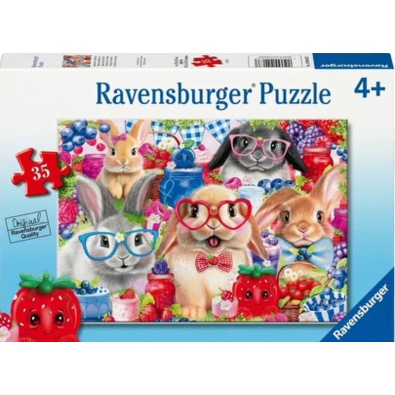 PUZZLE 35PC BUNNIES & BERRIES