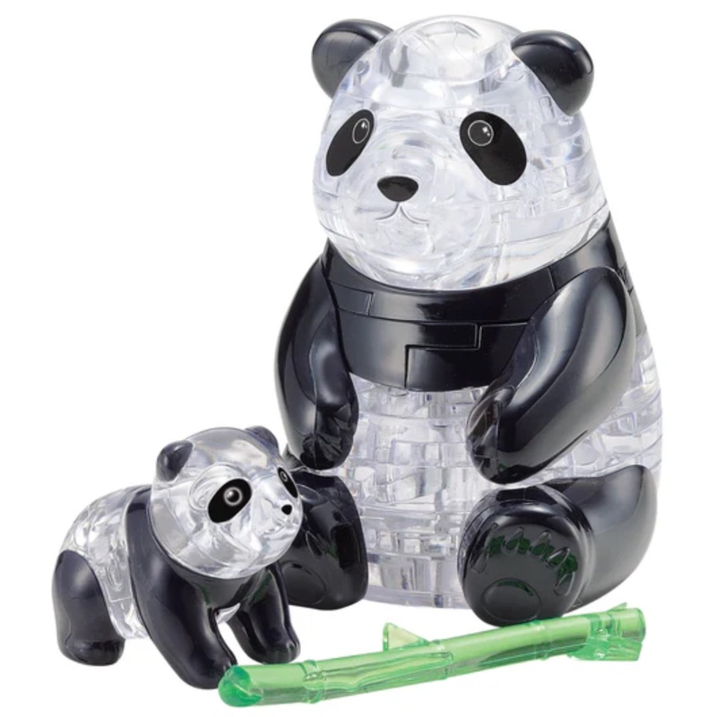 PUZZLE 3D CRYSTAL PANDA PAIR