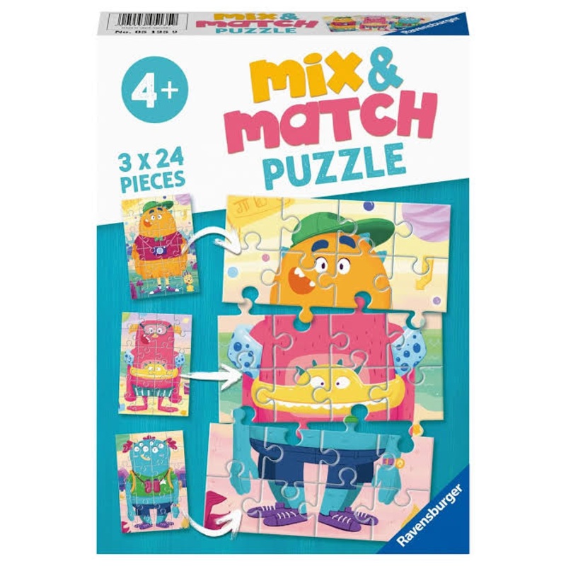 Puzzle 3X24 Mix Up Monsters