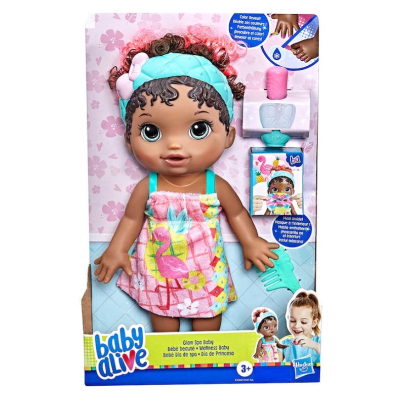 Ba Baby Alive Glam Spa Baby Black Hair