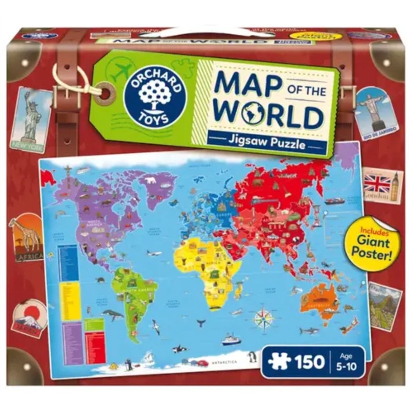 PUZZLE 150PC ORCHARD MAP OF THE WORLD
