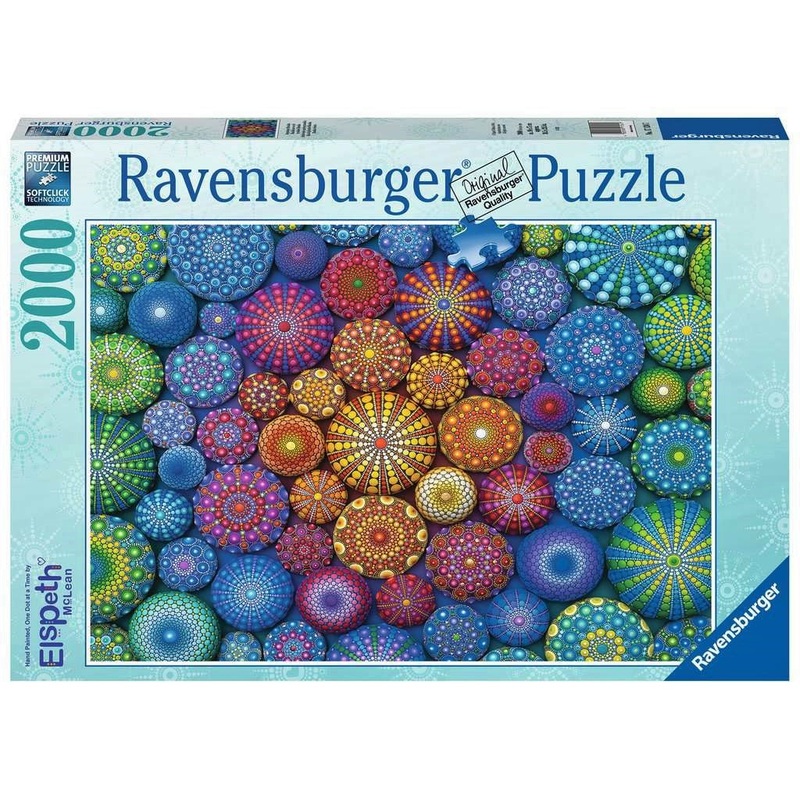 PUZZLE 2000PC RADIATING RAINBOW MANDALAS