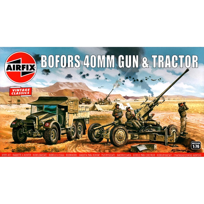 AIRFIX 1:76 BOFORS 40MM GUN & TRACTOR