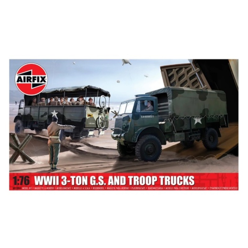 AIRFIX 1:76 WWII 3-TON GENERAL TROOP TRU