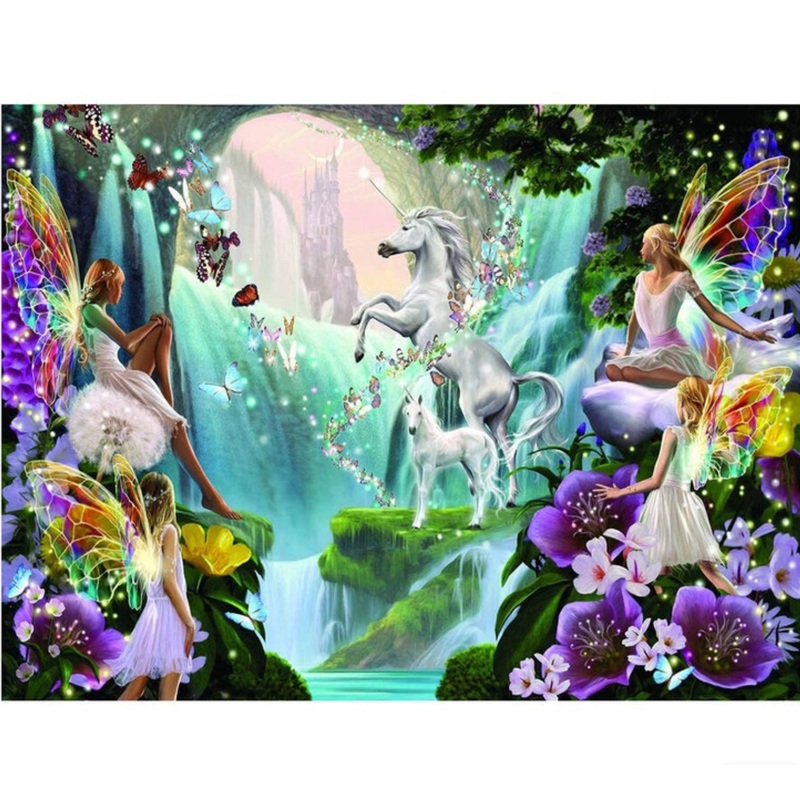 PUZZLE 1000PC UNICORN AND FAIRY
