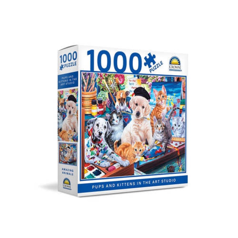 PUZZLE 1000PC UPS & KITTENS ART STUDIO