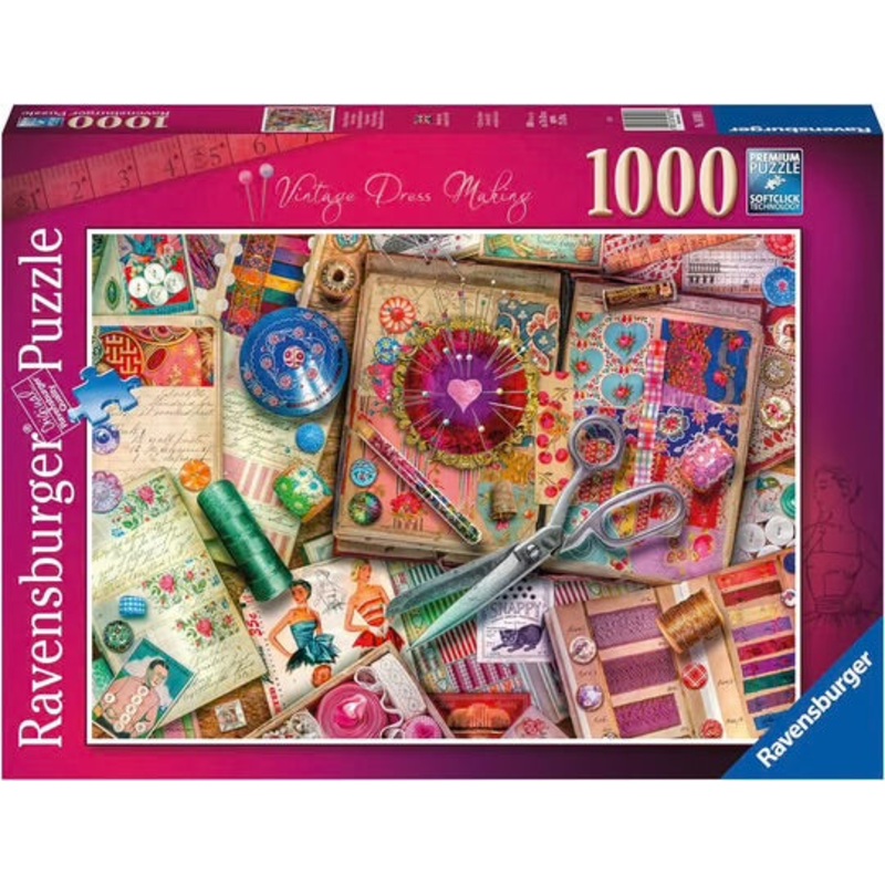 PUZZLE 1000PC VINTAGE DRESSMAKING