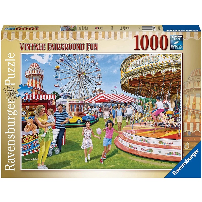 PUZZLE 1000PC VINTAGE FAIRGROUND FUN NEW