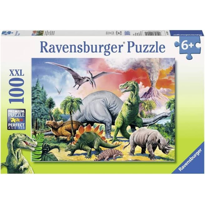 PUZZLE 100PC AMONG THE DINOSAURS