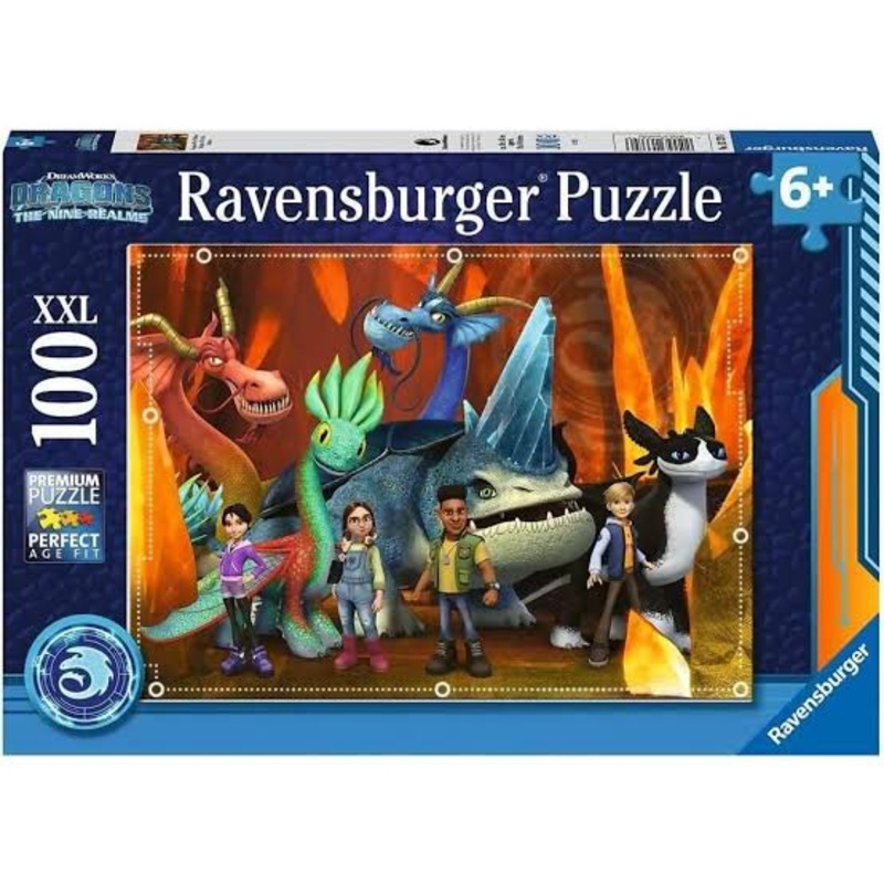PUZZLE 100PC DRAGONS THE NINE REALMS