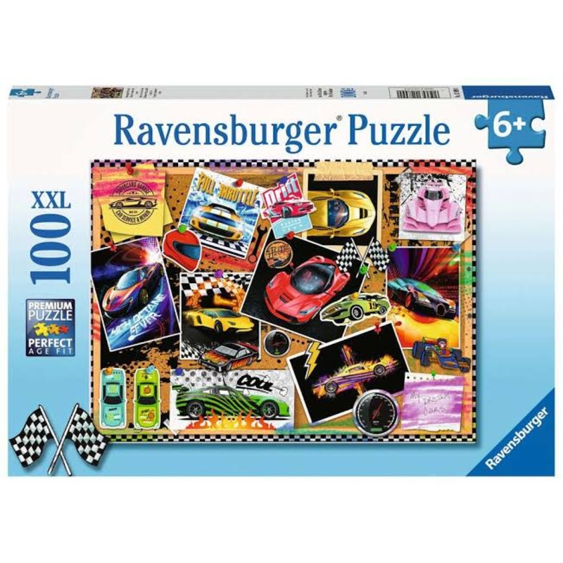 Puzzle 100Pc Dream Cars