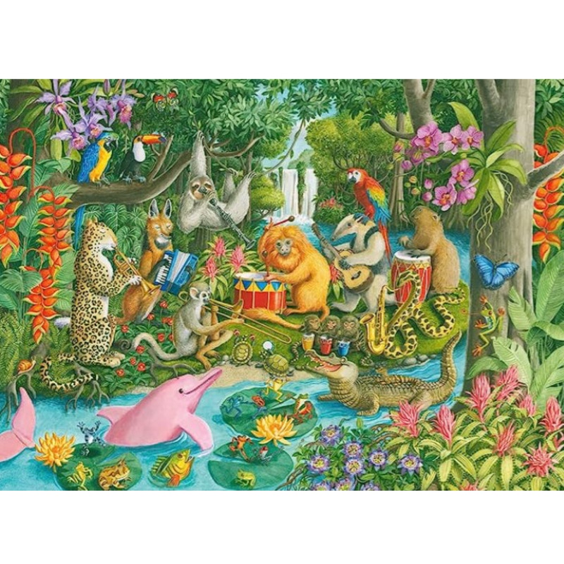 PUZZLE 100PC RAINFOREST RIVER BAND