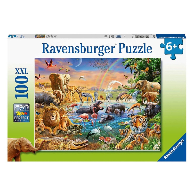 PUZZLE 100PC SAVANNAH JUNGLE WATERHOLE